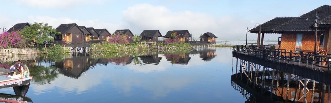 Maisons traditionnelles du lac Inle, voyage asieland en birmanie