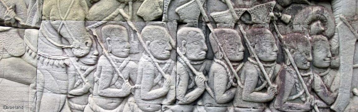 fresque khmer, voyage  asieland au cambodge